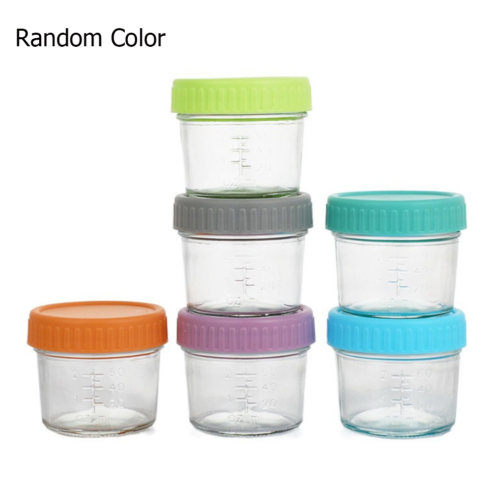 Baby Food Jars With Lids - 6 pezzi multiuso in vetro per