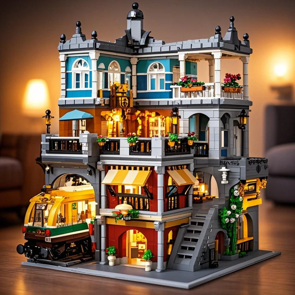 Lego Set City - BurgerShop Set di blocchi di costruzione