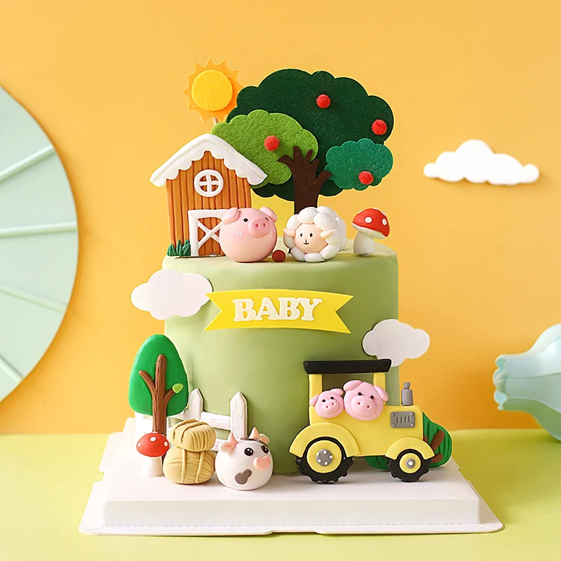 Baby Food Lamb - Topper per torta di buon compleanno