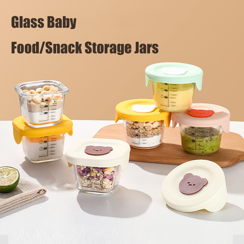 Baby Food Jars With Lids - Barattoli di vetro per alimenti per
