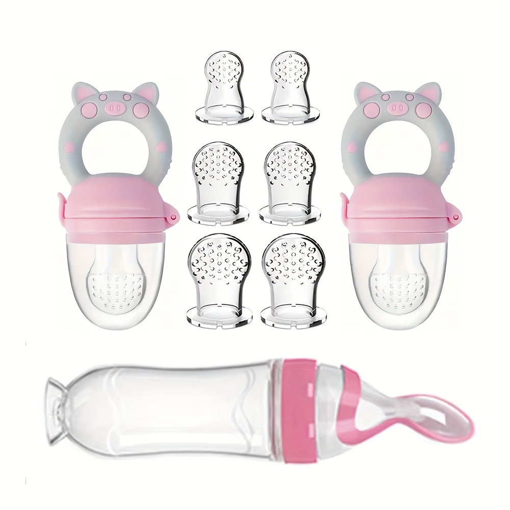 Baby Rice Food - 9 posate per l'alimentazione: 1 biberon