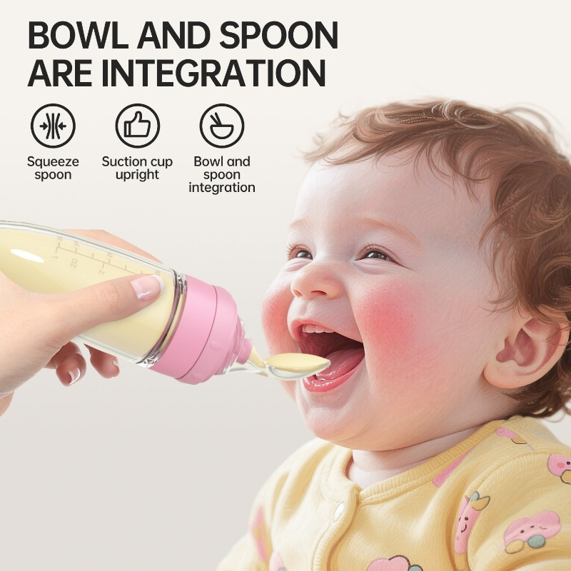 Baby Rice Food - Biberon in silicone per pappa di
