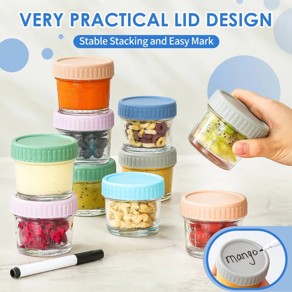 6 pezzi barattolo di vetro per - Baby Food Jars With Lids recensione e prezzo