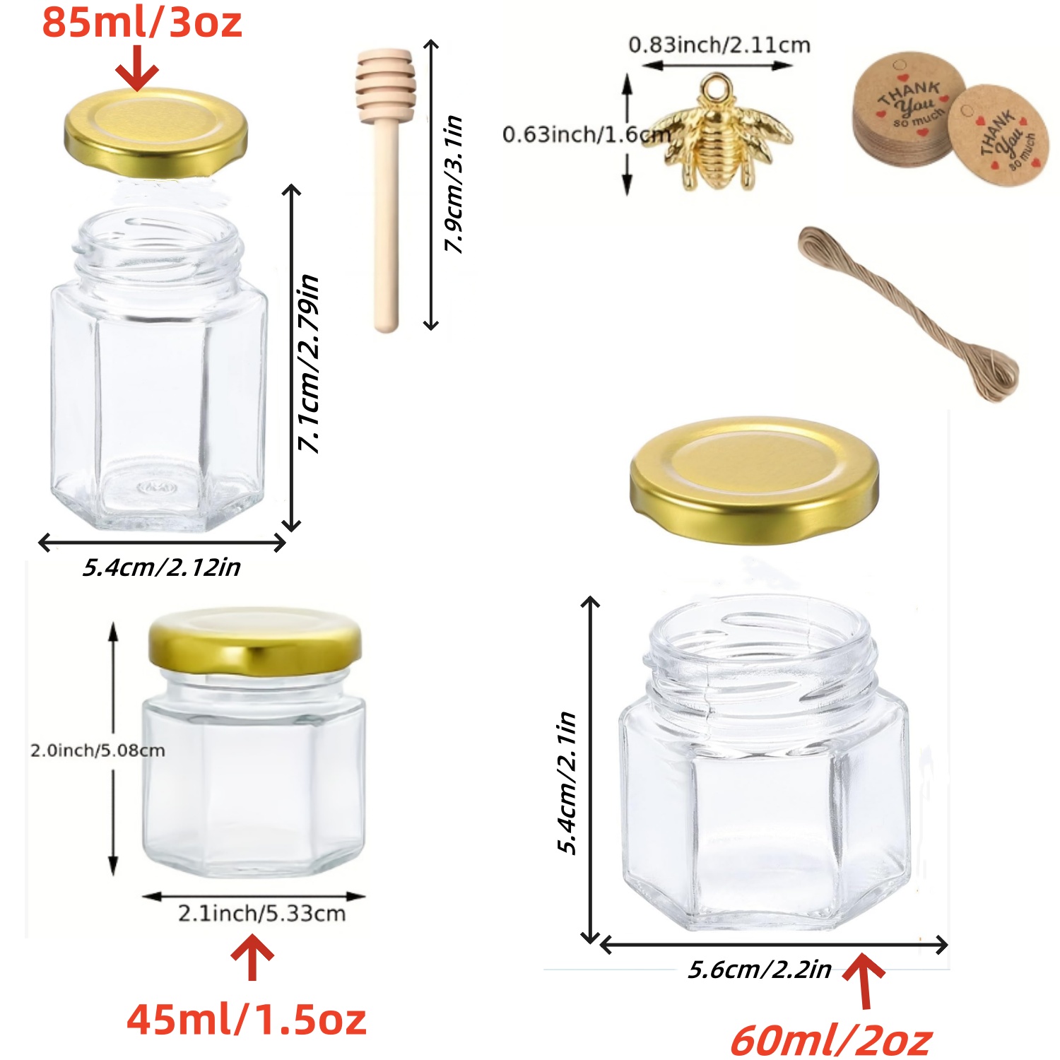 12/20/30/50/60 pezzi - Mini ba - Baby Food Jars With Lids recensione e prezzo